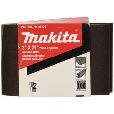 Makita 794119-D-2 120그릿 연마 벨트 2팩, 120 그릿, 2