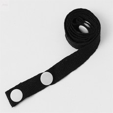 키템 분실방지 똑딱이 마스크 스트랩블랙 어린이 마스크 스트랩