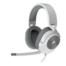 CORSAIR 헤드셋 커세어 게이밍 헤드셋 HS55 STEREO 유선, 화이트