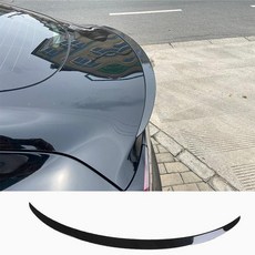 適用於 Tesla Model 3 / Model Y 改裝尾翼 碳纖維紋路, 亮黑/啞黑尾翼, 亮黑/啞黑