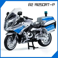 1:12 BMW R1250 RT 합금 오토바이 스케일 모델 다이캐스트 금속 여행 거리 시뮬레이션 컬렉션, 01 Blue No Box