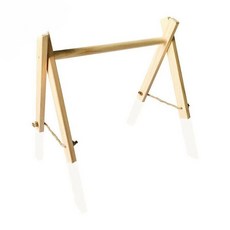 피트니스 프레임 체육관 모바일 서스펜션 방 장식 활동 액세서리 나무 딸랑이 장난감 1 세트, White play gym