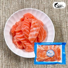 피쉬앤 냉장 막썰어 연어회 샐러드용 //리뷰이벤트 맛보기 미소장국 증정, 1개, 500g