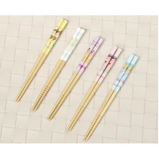 나무 젓가락 어린이 유아 식사 훈련 5개