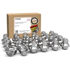 휠 액세서리 부품 20개 M12x1.5 12x1.5 나사 OEM 러그 너트 1.5인치 길이 크롬 13/16인치 21mm 육각 렌치 토요타 캠리 코롤라 하이랜더 ｜ 90084-9, 20 Pack, Toyota 22+ Tundra 24+ Tacoma, Chrome