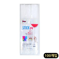 제삼오스토어 풍선스틱 화이트 100개입 생일파티 파티용품 생일풍선 풍선막대