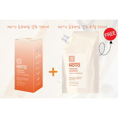 NOTO 프리미엄 샴푸 500ml + 리필 500ml, 1개