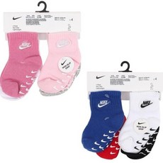 나이키키즈 나이키로고 그리퍼삭스4PK 12M-24M A253SO270P