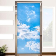 아트박스/꾸밈 il732-맑은하늘구름_현관문시트지