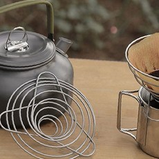 야외활동 휴대용 원형 스테인리스 접이식 커피 추출 여과 도구 핸드드립 캠핑 조리, 1개, (01)커피드리퍼