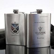 MAXFOX 크레스트(Crest) 에디션 힙플라스크 8oz_237ml, 크레스트 에디션, 1개