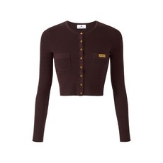 엘리자베타프랑키 마이크로 브레이디드 버튼 가디건