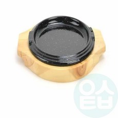 스테이크 철판 받침 2호 나무받침 철판받침대 onl*0190sz