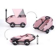 小型寵物推車 貓咪狗狗輕便可摺疊外出手推車, 黑色全碳鋼支架, 1個