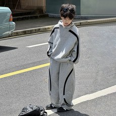 밀크봉봉 주니어 반집업 트레이닝 상하세트(G204)