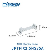 와이어 커넥터 플러그인 PTFIX 접합 전기 분배기 레일 가이드 터미널 출력 1개 블록 가능 정션 다중 박스, Red, PTFIX2 5 NS35A gray