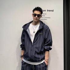 150.0kg大碼男裝防曬衣短褲套裝潮流夏連帽外套痞帥五分褲一套搭配