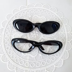 태양이네 슬림썬글라스 심플뿔테 / 인형안경 인형썬글라스 인형소품, 올블랙썬글라스