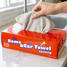 뽑아쓰고 빨아쓰는 다회용 극세사 행주, 1박스, 30매