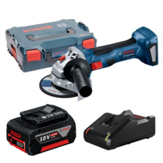 [제이원] 보쉬 충전그라인더 18V GWS18V-7 + 5.0Ah 배터리1개 풀셋 브러쉬리스 충전 앵글그라인더 GWS18V-LI후속, 1개