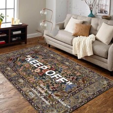 킵오프 러그 클래식다크 그레이 모던 룸 홈 데코 거실 선물용 카펫 보호