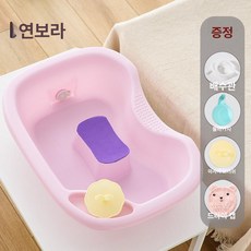 임산부 노인용 평면 샴푸기 침대형 헤어워시 가정용, 연보라 물주걱 마사지 브러시 빗물 캡, 1개, 1cc