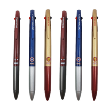 1977아토 마블 캐릭터 3색 볼펜 0.7mm, 랜덤 색상, 6개