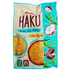 오이시 스낵 하쿠 HAKU 코코넛향 쌀과자 Banh Gao Nuong, 1개, 138g