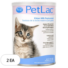 펫에그 고양이 펫락 키튼 파우더 분유, 우유, 300g, 2개
