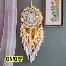 큰드림 캐처 매달려/조명 장식 북유럽 홈 여자 방/보육/어린이 dreamcatcher 방 새로운 5, 03 star-2