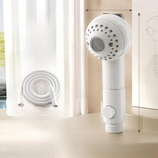 애완동물 샤워 헤드 개 목욕 스프레이 노즐 고양이 세척 도구 수도꼭지 어댑터 미용 장비 모던 싱글 아웃렛 버블 스타일, 16)아이보리 화이트 [샤워 호스 2종 세트] 애견