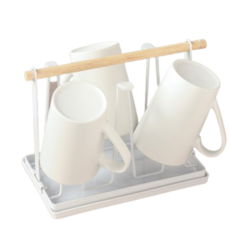 오브민 우드 스탠드 받침형 컵꽂이, 1개