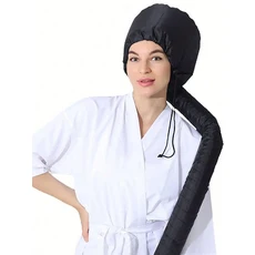 소프트 보넷 후드 자연스러운 곱슬 질감 헤어 케어 건조 스타일링 딥 컨디셔닝 캡 1개