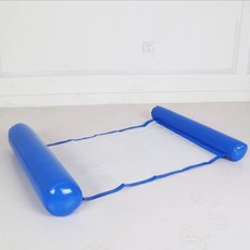 해먹 호텔 수영장 워터해먹 성인용 플로팅 매트 워터베드, 1개, 진파랑 120x75cm