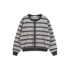 플라스틱아일랜드 엣지 단가라 니트 가디건 PR7XD1G1