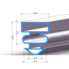 도어 업소용 고무패킹 냉장고 씰링 고무 주방 식당