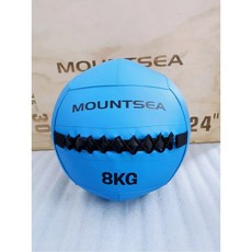 메디신볼 크로스핏 중량 월볼 밸런스 운동 근력 훈련, 직경 35cm의 8kg 블루 소프트 피트니스 메디신 볼, 1개