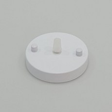 와이엠테크 펜던트 부속 후렌지 1등 원형 100파이 인테리어 조명, 화이트