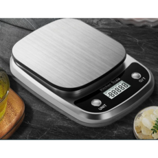 TINSOL 10kg/1g 고정밀 주방 저울 보석 무게 측정 저울 식품 베이킹 저울 다기능 디지털 저울, 주방저울, 박스없음 벌크 그레이, 10kg