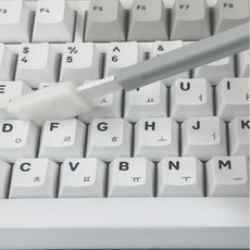 아윤 일회용 다용도 초미세 틈새 브러쉬 차량 키보드 청소솔, 그레이, 30세트