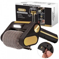 전동 그릴 브러쉬 무선 충전식 바베큐 석쇠 세척기 304 스테인리스 롤러, 2개