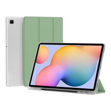데이웍스 갤럭시탭 S6 Lite 라이트 북커버 케이스 S펜 수납 스마트 커버, 아보카도 민트, 1개