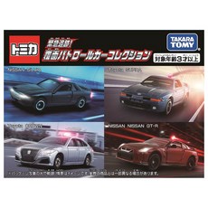TOMICA 多美小汽車組 巡邏車組，合金迷你警車玩具套裝，擬真細節設計，安全無毒材質, 1個, Multi-color
