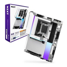 NZXT N7 Z890 – 인텔 LGA 1851 ATX 게이밍 마더보드 코어 울트라 (시리즈 2) - 16+1+2 DDR5 5X M.2 PCIe 5.0 Wi-Fi 6E, Intel N9 Z890, White