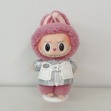 레브V 라부부 옷 인형 실버 후드집, 1개