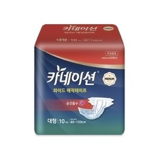 카네이션 겉기저귀 와이드 매직대형 W 프리미엄남성용 여성용 기저귀 10매X8팩 80매, 대형, 10개입, 8개