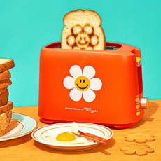 [위글위글X제니퍼룸] 모닝 바삭바삭 토스터기, JRK-TS0201MRD-B