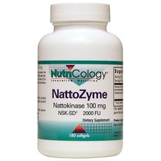 Nutricology 納豆酵素軟膠囊 100mg, 180顆, 1罐