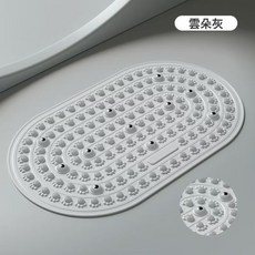 DIU 原地超慢跑按摩腳墊指壓板足底按摩墊慢跑磁石按摩舒筋活絡, 磁石理療/高效燃脂【實心液態軟硅膠】【55x35】灰色:如圖, 1個