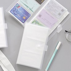 투명 카드 명함수첩 포토 사진 다이어리 쿠폰북 120매